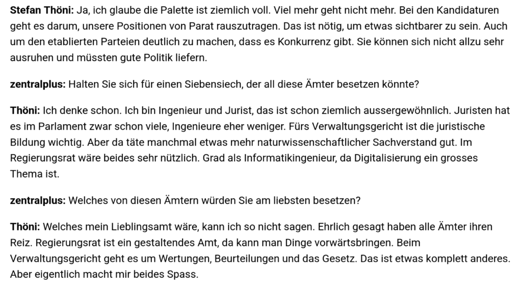 Screenshot des Artikels
